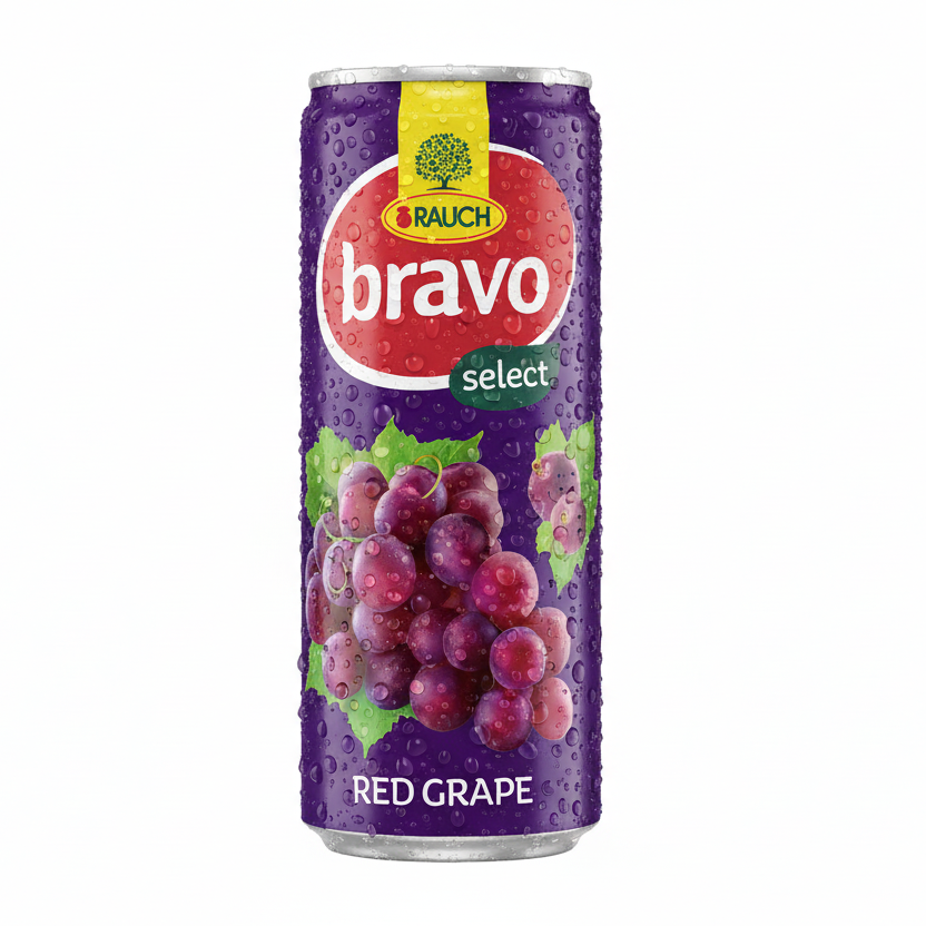Bravo Red Grape 0,33l x 24