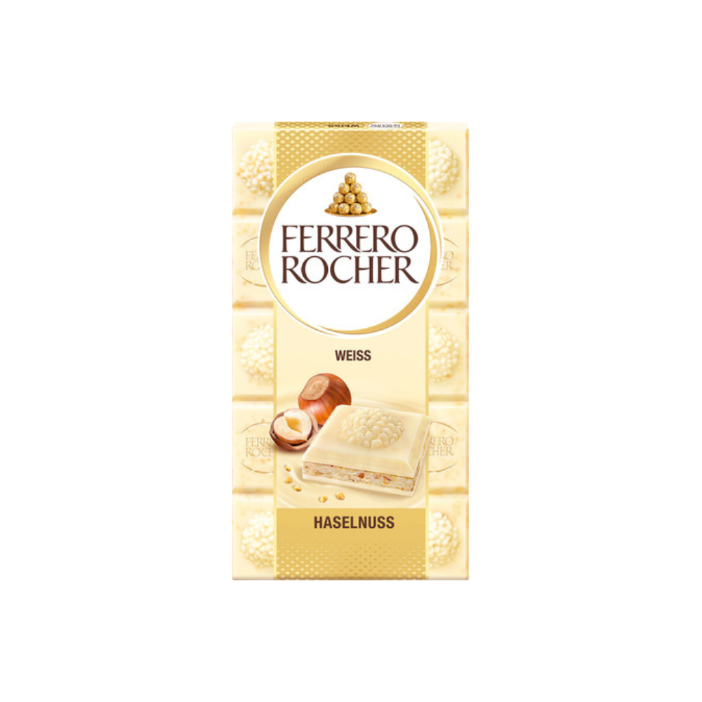 Ferrero Tafelschokolade Rocher Weiss 90g