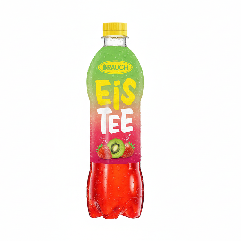 Rauch Eistee Erdbeere- Kiwi 0,5l PET x 12