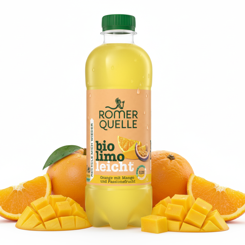 Römerquelle BioLimo Orange-Mango 0,5L PET x 24