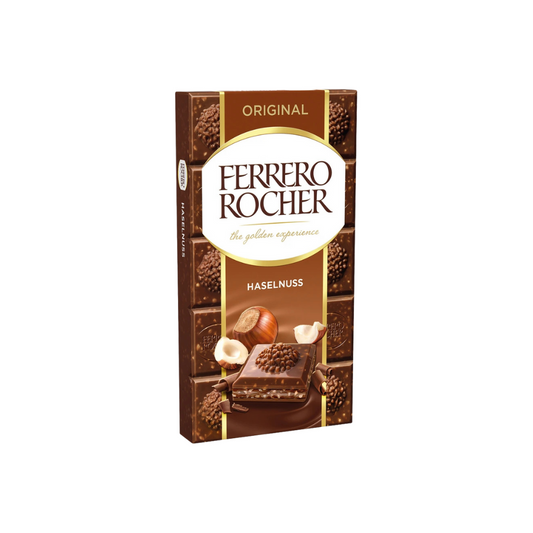 Ferrero Tafelschokolade Rocher Haselnuss 90g