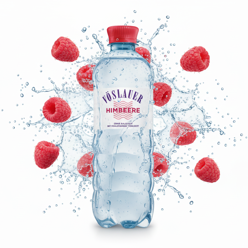 Vöslauer Flavour Himbeere 0,5l PET x 8