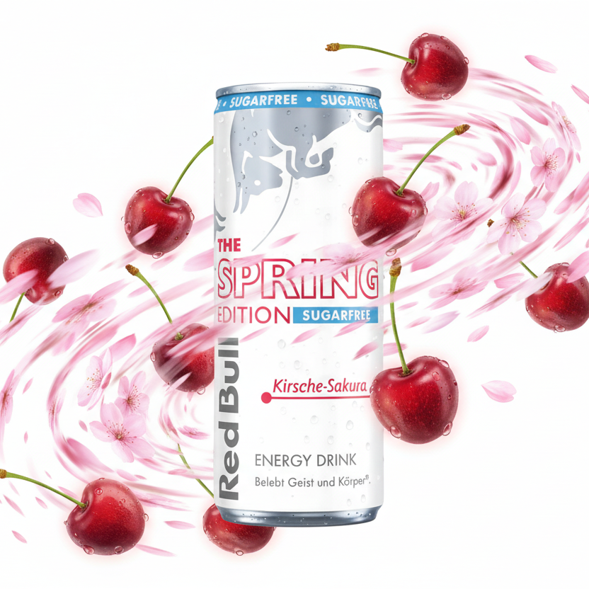 Red Bull Spring Edition Kirsche-Sakura Sugarfree 0,25L x 24