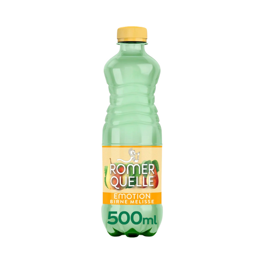 Römerquelle Emotion Birne- Melisse 0,5l PET x 12